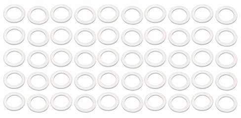uxcell 12 mmx18mmx1.2 mm motocicleta hardware Arandela de sellado de aluminio tapón de drenaje Crush 50Pcs