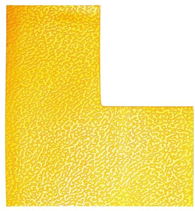Durable Stellplatzmarkierung in L Form, selbstklebend und abriebfest, RAL 1003 Signalgelb , 170204