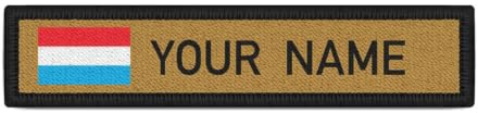 Namenspatch Luxemburg Name Patch Landesflagge Land Großherzogtum #25260