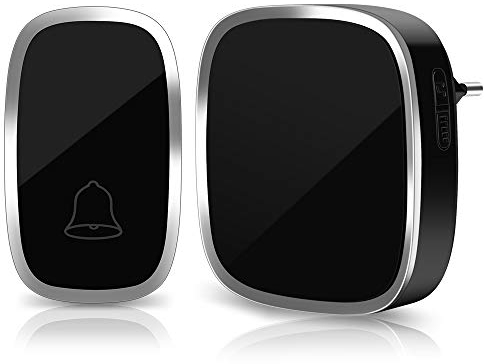 Vegena - Campanello senza fili per esterni, impermeabile, portata 300 m, 36 melodie, 4 livelli di volume, Plug In per la presa