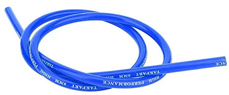 KIMISS Cavi per candele in silicone, cavo per accensione a scintilla in silicone da 8 mm Parti di ricambio per accessori per auto(Blu)