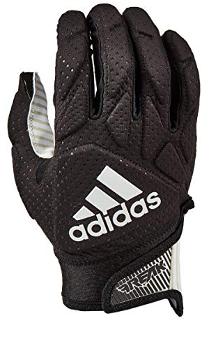 adidas Freak 5.0 Padded Football Receiver Glove, Black/White, Large