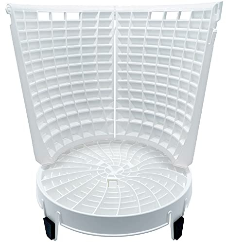 MAGIC BUCKET Scrub Wall 180 gradi (2 pezzi) in bianco con Dirt Lock bianco Made by The Detail Guardz – Accessori per il lavaggio auto