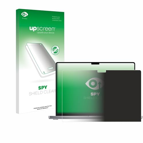 upscreen Blickschutzfolie für Apple MacBook Pro 16 2021 | Anti-Spy Displayschutz Made in Germany Privacy Screen Protector Sichtschutz Blaulichtfilter Klare Folie