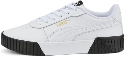 PUMA Carina 2.0, Zapatillas Mujer, Puma White Puma White Puma Team Gold Puma Black, 39 EU