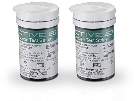 Medidor de glucosa en sangre tiras de prueba reemplazo por Exactive EQ Impulse diabetes strips tiras reactivas de glucosa en sangre x 50 para ES diabéticos