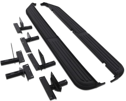 Predator4x4 Black Aluminium ABS Heavy Duty Side Steps Running Boards Bolt On Sidesteps Foot Rail Sills Compatible With Land Rover Discovery 4 L319 09-16