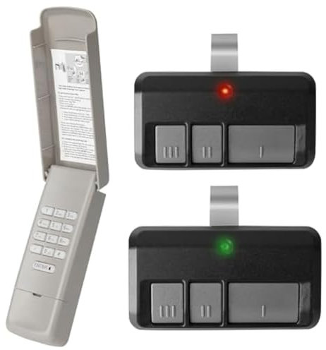 CENMEN Teclado para puerta de garaje 877MAX, con 2 piezas de repuesto para abrepuertas de garaje Accesorios para piezas de repuesto remotas para el abrepuertas del garaje desde 1993