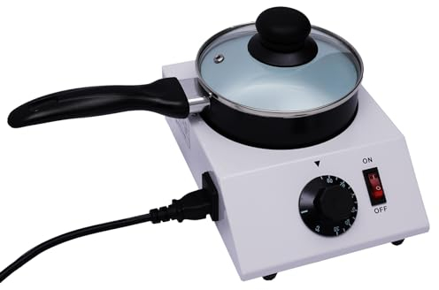 Elektroschokolade Schmelztiegel 40 W Schokoladen Schmelztopf Set Schokoladenschmelzer Keramik-Antihaft-Topf für DIY-Schokoladenladen ideal für Heimanwender