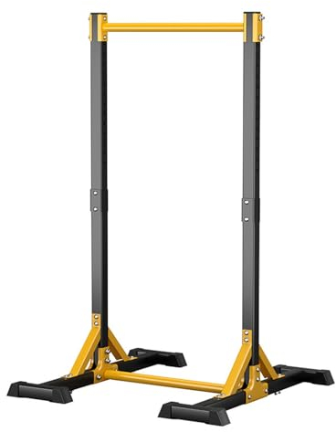 BXHouP-BaiZTM Klimmzugstange, Kraftturm, Dip-Bar-Station, Fitnessturm, Trainingsgerät, Power Racks, Heim-Fitnessstudio, 14 Ebenen, voll verschweißt, 1300 Pfund Kapazität