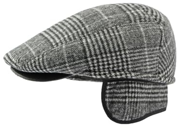 YAMEE Baskenmütze Winter für Herren Vintage Warmer,Wintermütze Barette Kariert Herren mit Faltbar Ohrenklappen,Schiebermütze für Damen Weich Atmungsaktiv,Zeitungsjungen Mütze Klassische,Cabbie Cap