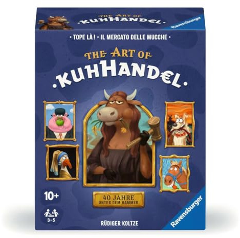 Ravensburger 23025 KUHHANDEL 40-årsjubileum - D/F/I kortspel, brädspel