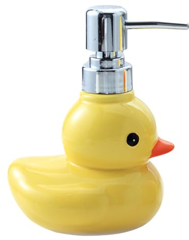 Itkcozcg Household Products, Ceramic Duck Foaming Soap Dispensers Sanitizers Pumps Bottles for Toiletries,Leakproof Dispensers for Kids Adults