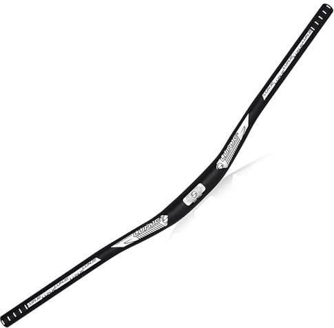 31.8mm Mountain Bike Handlebar, Aluminum Alloy Bicycle Riser Handlebar, 720mm/780mm Extra Long MTB Bicycle Bar (Black, 780mm)