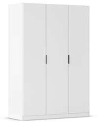Rauch Möbel LAGOA, Kleiderschrank, Farbe Weiß, Breite 136 cm | Schrank, Mehrzweckschrank, 3-türig, Zubehör Basic, für Schlafzimmer, Kinderzimmer, Babyzimmer, Homeoffice, Garderobe, Flur