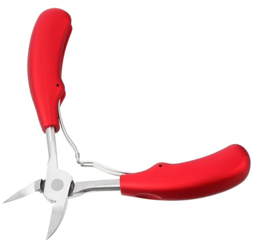IWOWHERO Cortaúñas de Agarre Ergonómico de Acero Inoxidable de Grado Quirúrgico para Uñas Gruesas y Encarnadas Cortauñas Profesional para Pies Diseño Curvo Adecuado para Pedicura y