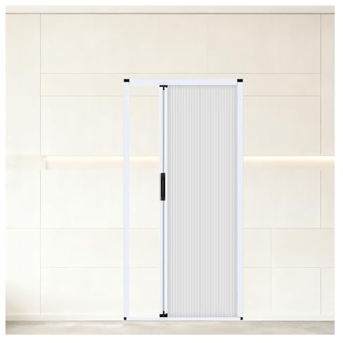 Falttüren Innentüren Falttür, Rollo-Türgitter, Aluminiumrahmen Mit Wabengewebe, for Schlafzimmer, Türrahmen, Raumteiler(150X205CM/59.1X81IN)