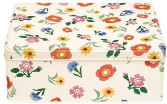 Elite tins Emma Bridgewater - Poppies Deep Rectangular Tin 195 x 154 x 75 mm