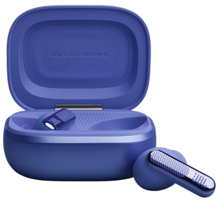 JBL Live Beam 4, True Wireless Noise Cancelling Earbuds, Blue | Bluetooth 6.0, 40-Hour Battery Life, IP55 Waterproof, Smart Charging Case, JBL Signature Sound