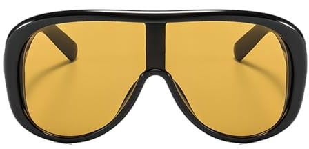 YAMEIZE Retro Gafas de Sol Piloto Extralarge Mujeres Hombres Gafas de Sol Ovalado Grandes Marco Grande