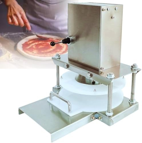 Prensa de masa eléctrica, laminadora de rodillos para pizza comercial