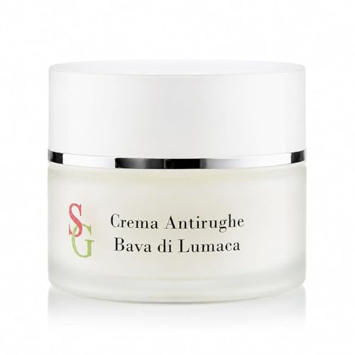 Crema Viso Bava di Lumaca e Acido Ialuronico – Crema Antirughe Antiage Idratante e Rassodante – Riduce Rughe e Segni del Tempo – Viso Collo Décolleté – Made in Italy – 50 ml