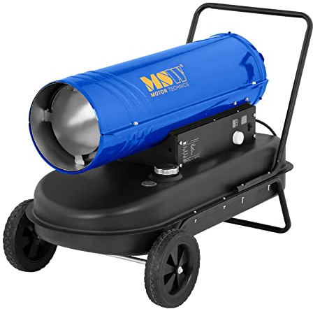MSW Chauffage Diesel Canon À Air Chaud Gasoil avec chariot MSW-TW-DH-30000 (30 kW, 36 L, Consommation diesel 2,4 kg/h, Débit d’air max. 580 m³/h)