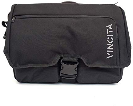 Vincita Birch Bolsa Delantera 2.0 para Bicicleta Plegable Brompton - con Marco de Transporte Delantero extraíble para Bicicleta Plegable Brompton, Cubierta de Lluvia y Correas de Hombro - Accesorios