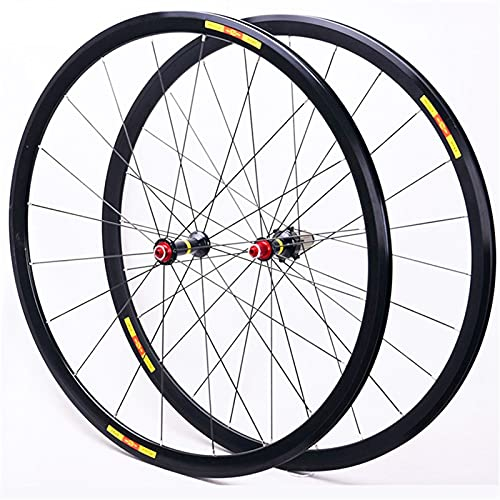 LSRRYD 28 Zoll Fahrrad-Laufradsatz, 700C Rennrad Set Radfahren Räder Mountainbike Scheibenbremse Radsatz Schnelle Veröffentlichung 8/9/10/11 Geschwindigkeit (Color : Black, Size : 28inch)