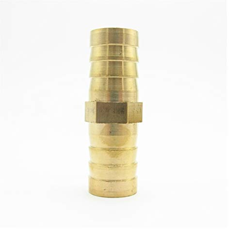 Pilang Zxxin-Rohrverbindungsstücke 16mm2 Way Messing Barbed Rohrfitting, Schlauchkupplung Equal Gerade Kupplung-Stecker-Adapter for Brennstoff Gas Wasser Gute Qualität