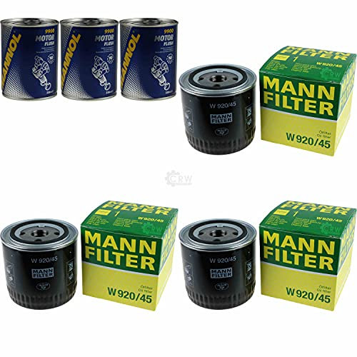 QR-Parts Set 85710979 W 920/45 9900 3x Original MANN Ölfilter + SCT Motor Flush Motorspülung