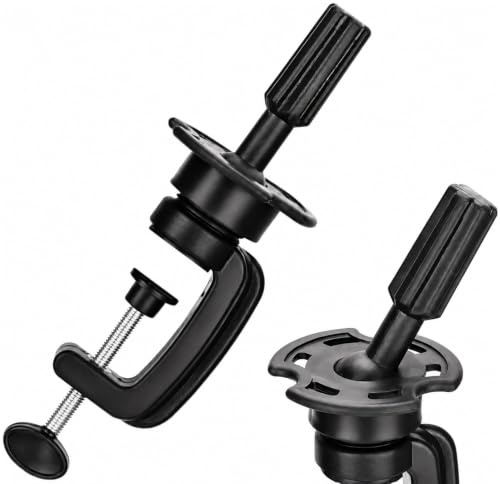 SZXMDKH Mannequin Training Head Clamp/Stand Wig Holder Stand Desk Table Clamp Cosmetology Holding for Hairdressing Canvas Clamp, Black, 25*7.5cm