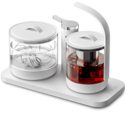Electric Tea Maker, Glass Boiler Hot Water High-Power Tea Heating Warmer, Automatic Pumping Electric Hot Tea Set, Water Station