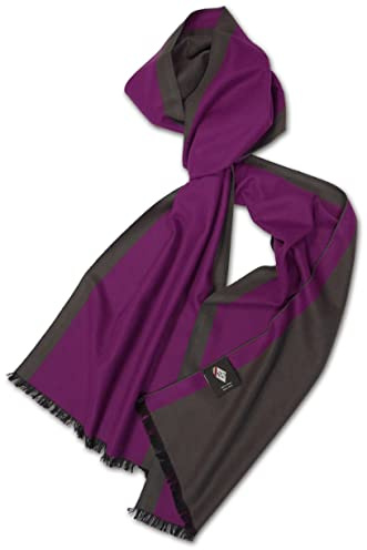Posh Gear Herren Seiden Schal Silk Bicolor2 lila