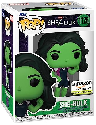 Funko Pop! Vinyl: Marvel: She-Hulk – Amazon Exklusiv – vinyl samlarfigur – presentidé – officiella varor – leksaker för barn och vuxna – TV-fans – modellfigur för samlare och display