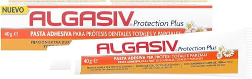 Algasiv Protection Plus Pasta Adesiva Per Protesi Totali E Parziali Con Camomilla Naturale, 40 g