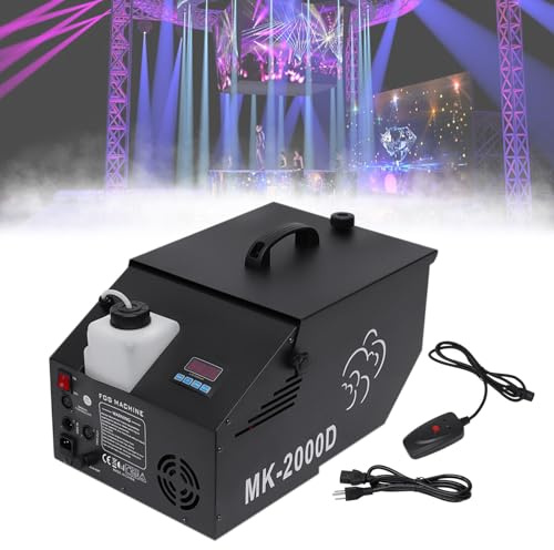 Bodennebelmaschine Fogger Hazer Party Disco Show Bühne Effekt Fernbedienun 1200W für Hochzeitsfeiern kleine Konzerte und Bühnenveranstaltungen und Feierlichkeiten