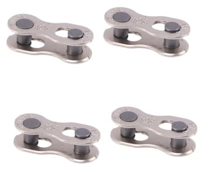VANZACK 2sets Missing Link Chain Bike Chain Accessory Stainless Steel 10 Speed Reusable Connector 3pairs*2