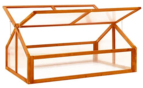 HXZZXS Invernadero de jardín marrón 114 x 80 x 50 cm madera maciza de abeto invernadero robusto invernadero de madera de jardín invernadero de exterior invernadero para tomates invernadero invernadero