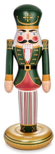 FUNBOY Casse-Noisette géant Gonflable Classique de 1,5 m pour décoration de Noël intérieur/extérieur, résistant aux intempéries, Base lestée