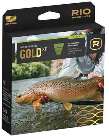 RIO Products Elite Gold XP Fly Fishing Line - Extra Power and Versatility - Smooth Casting Fly Line - WF8F