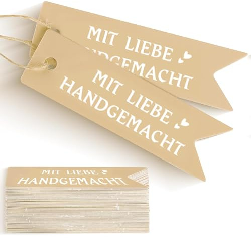 Schön das du da bist, Schön dass du da bist Anhänger 100 Stück Kraftpapier, Du bist Geschenkanhänger mit 10m Schnur, Ideal als Gastgeschenk bei Hochzeiten, als Geschenk für Familienessen