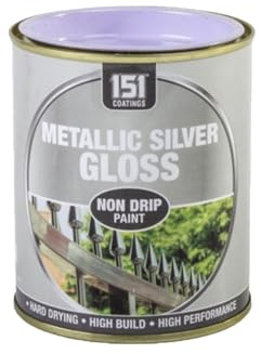 YSAMAX 300 ML Metallic Silver Gloss Paint, Fast-Drying Formula, Hard-Drying Technology, Non-Drip Formula, Long-Lasting Protection And Vibrant Color, (1PCS)