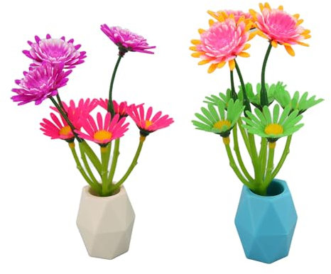 Gavigain Plantes artificielles pour décoration d'aquarium, Simulation Lumineuse, Fleur pour Accessoires, Vases décoratifs pour la Maison