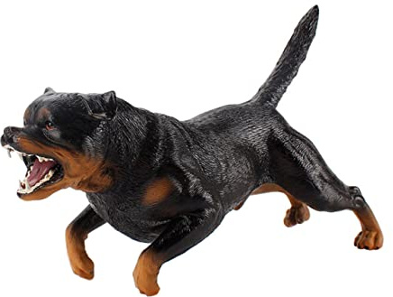 IMIKEYA 1 Stück Rottweiler Modell Geburtstagsspielzeug Welpen Hundestatue Tiger Pädagogische Figur Rottweiler Hundestatue Hund Tier Sammlerstück Realistische