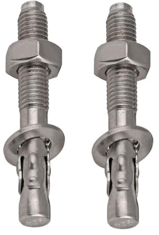 Amosfun 2pezzi Ancoraggi Cuneo Per Calcestruzzo in Acciaio Inossidabile Di Espansione Robuste Per Pareti e Soffitti Adatte Per Ed Esterni Per Lavori Di Ristrutturazione e Costruzione Pesan