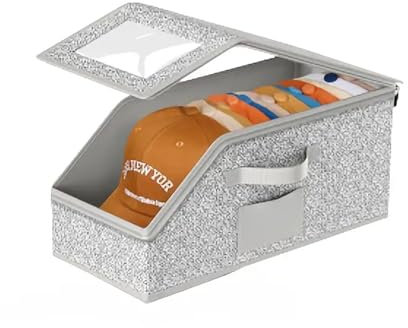 Genérico Caja de almacenamiento del sombrero, estante del sombrero, almacenamiento de la capacidad grande, conveniente para el uso en el hogar, organización del guardarropa y almacenamiento