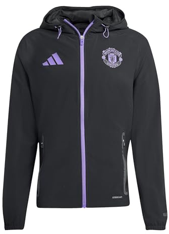 adidas Manchester United Tiro 25 Competition Vis Tech Travel Men's Jacket (IT, Text, M, Regular, Regular)