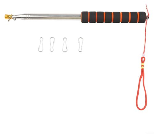 Portable Handheld Flagpole Extending to 3 Meters with 4 Clips, Designed for Easy Use at Various Outdoor Activities