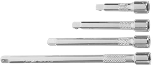 Homoyoyo Rallonges pour Clé à Cliquet 4 Pièces en Acier Chrome-vanadium, Extensions 50-150 Mm, Rallonge Multifonction pour Réparation Automobile et Bricolage Industriel